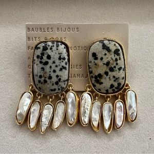 Anthropologie Stone Earrings